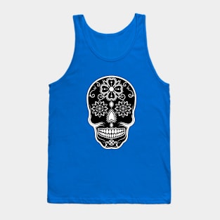 Sugar Skull/Mexican Folklore/BlackandWhitedesign Tank Top